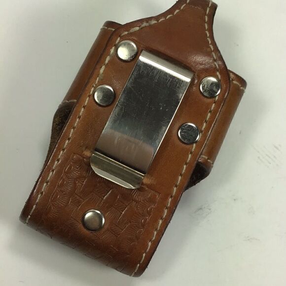 Vintage Phone Case Leather Silver Flip Phone Case In Memory of Fallen Bikers - Picture 6 of 9